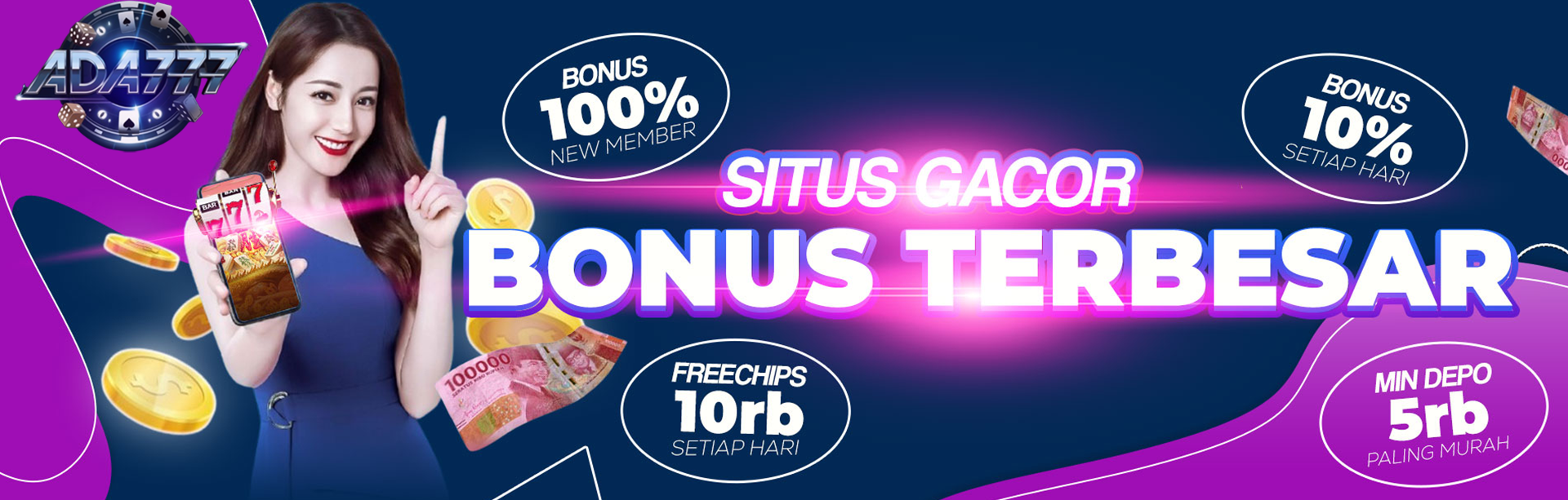 Ada777: Platform Slot Gacor dengan Bonus New Member Menggiurkan